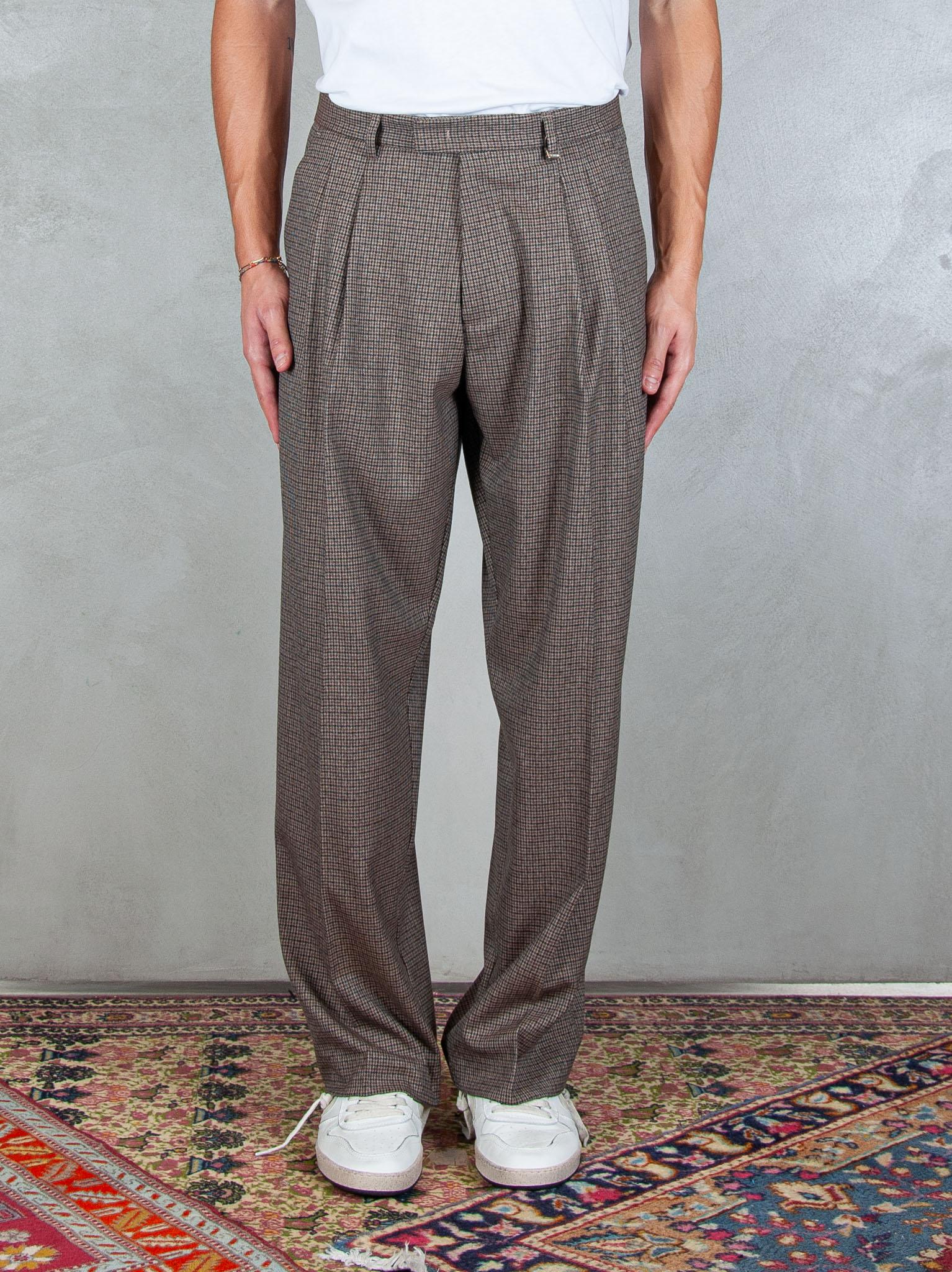 I'M Brian Pantalone 2 pinces Pricipe di Galles PA3504 MORO I'm Brain 