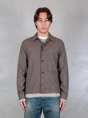 I'M Brian <BR/>Overshirt Principe di Galles CA3447 MORO I'm Brain 