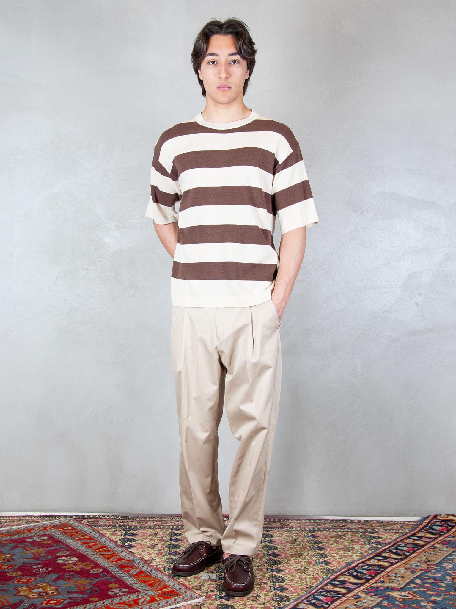 Seinse Maglia Tee Rigato ME3258 MOKA/WHT Seinse 