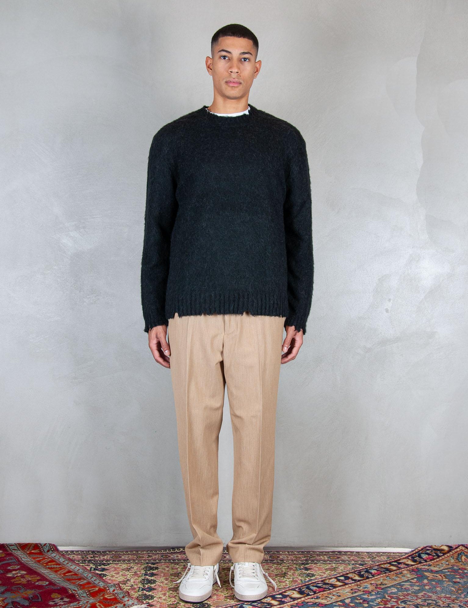 Maglia girocollo brushed DW24M050057 300 Diana Studio 