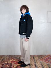 Ader Error Giubbotto <BR/>College Bomber BM42FYJK0504 BK-NOIR Ader Error 