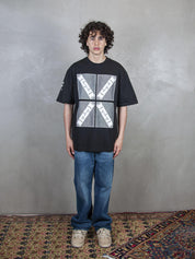 TTT T-Shirt <BR/>4 Boxes Cross tee TS011 BLACK TTT 
