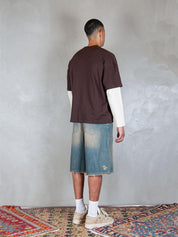 B Short 5pocket B SHORT DISTRESSED Hi Five 