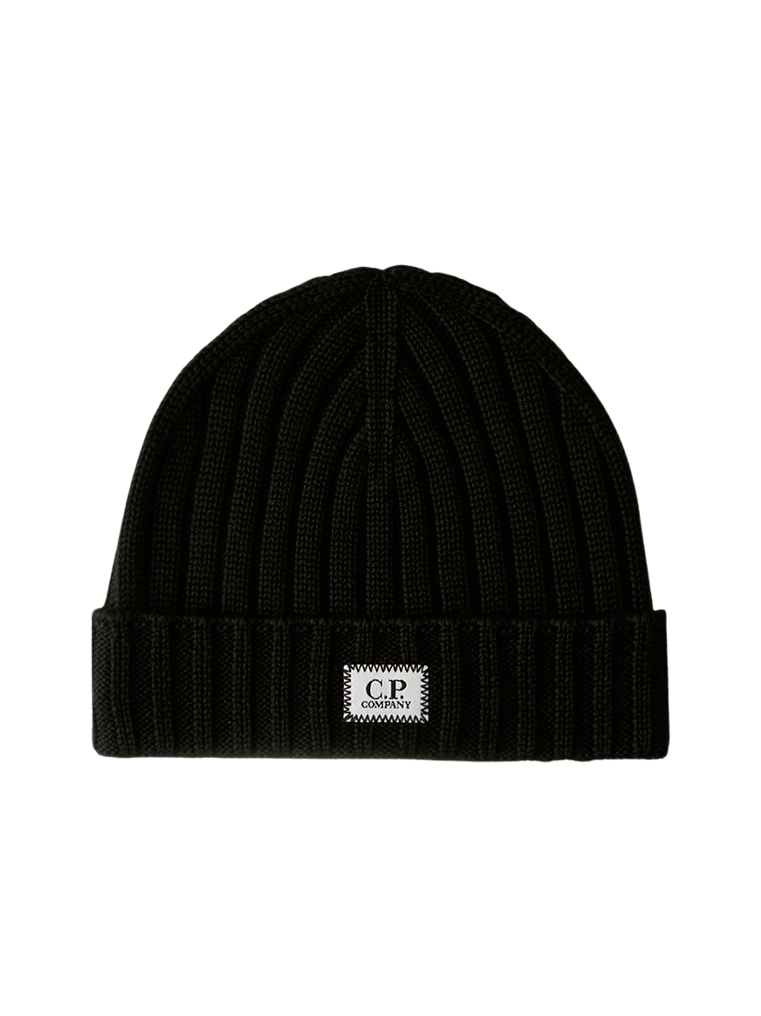 C.P. Company Cappello Extrafine Merino Logo Beanie AC378A-5509 999 C.P. company 