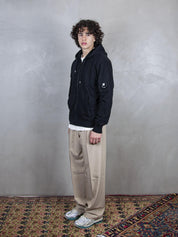 Hooded Sweatshirt Open Light Fleece SS057A-2246G 999 C.P. company 