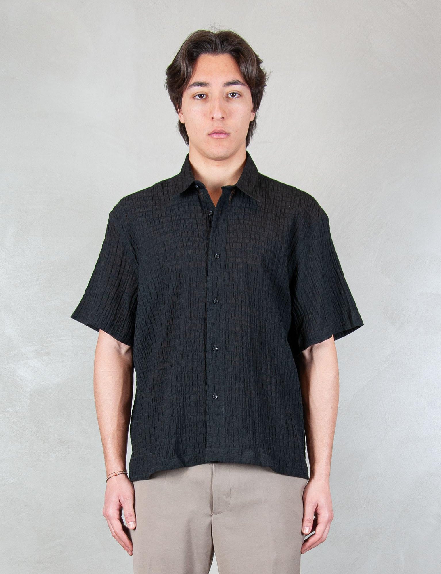 >Camicia CA3631 NERO I'm Brian 