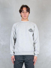 Parra Felpa <BR/>Legs Logo crewneck 54242 HEATHER GREY Parra 