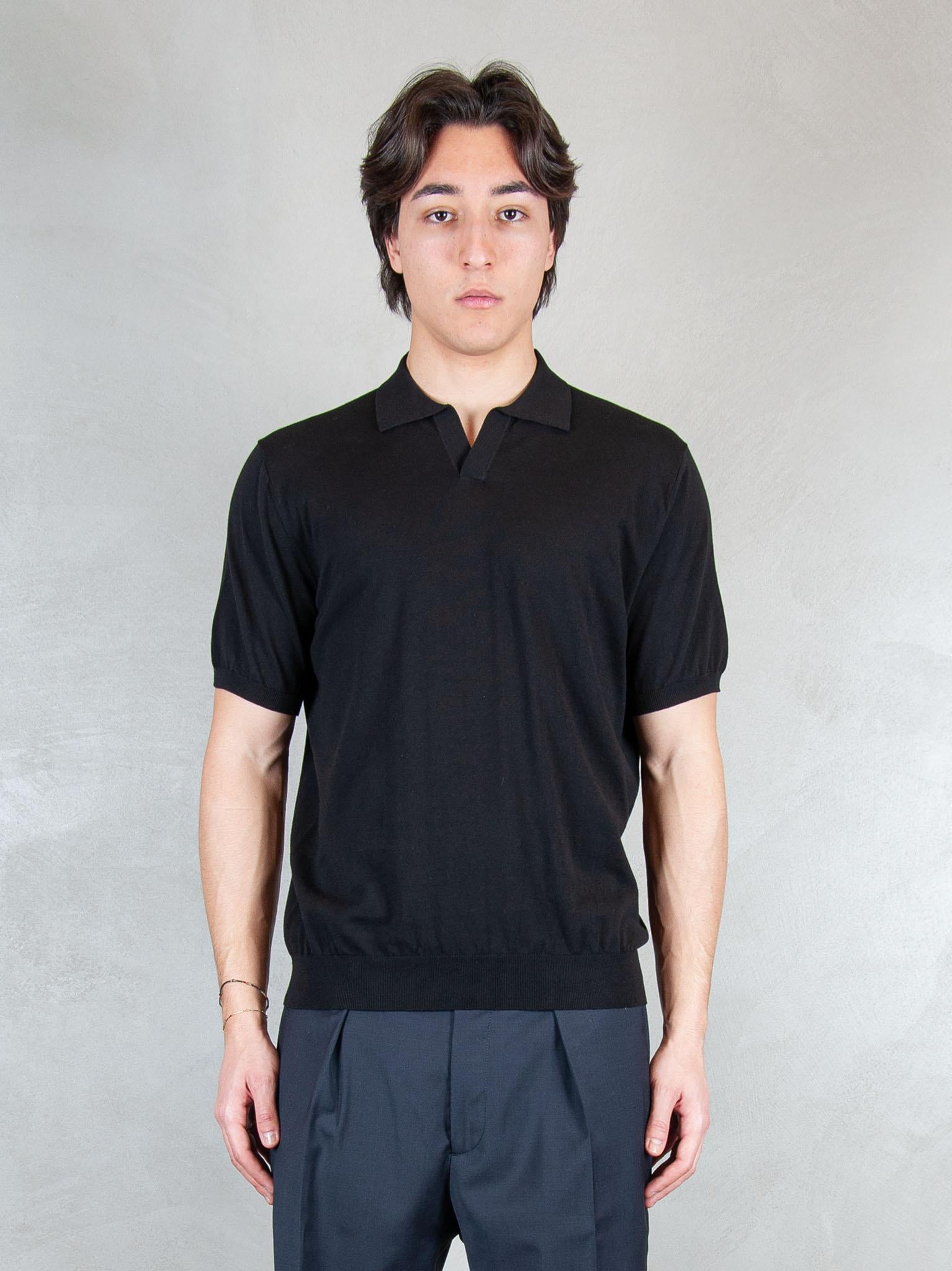 Raphael1966 Maglia Polo Capri Cotone Crepe DK17008 NERO Raphael - Dkt 