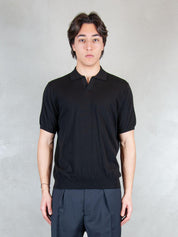 Raphael1966 Maglia <BR/>Polo Capri Cotone Crepe DK17008 NERO Raphael - Dkt 