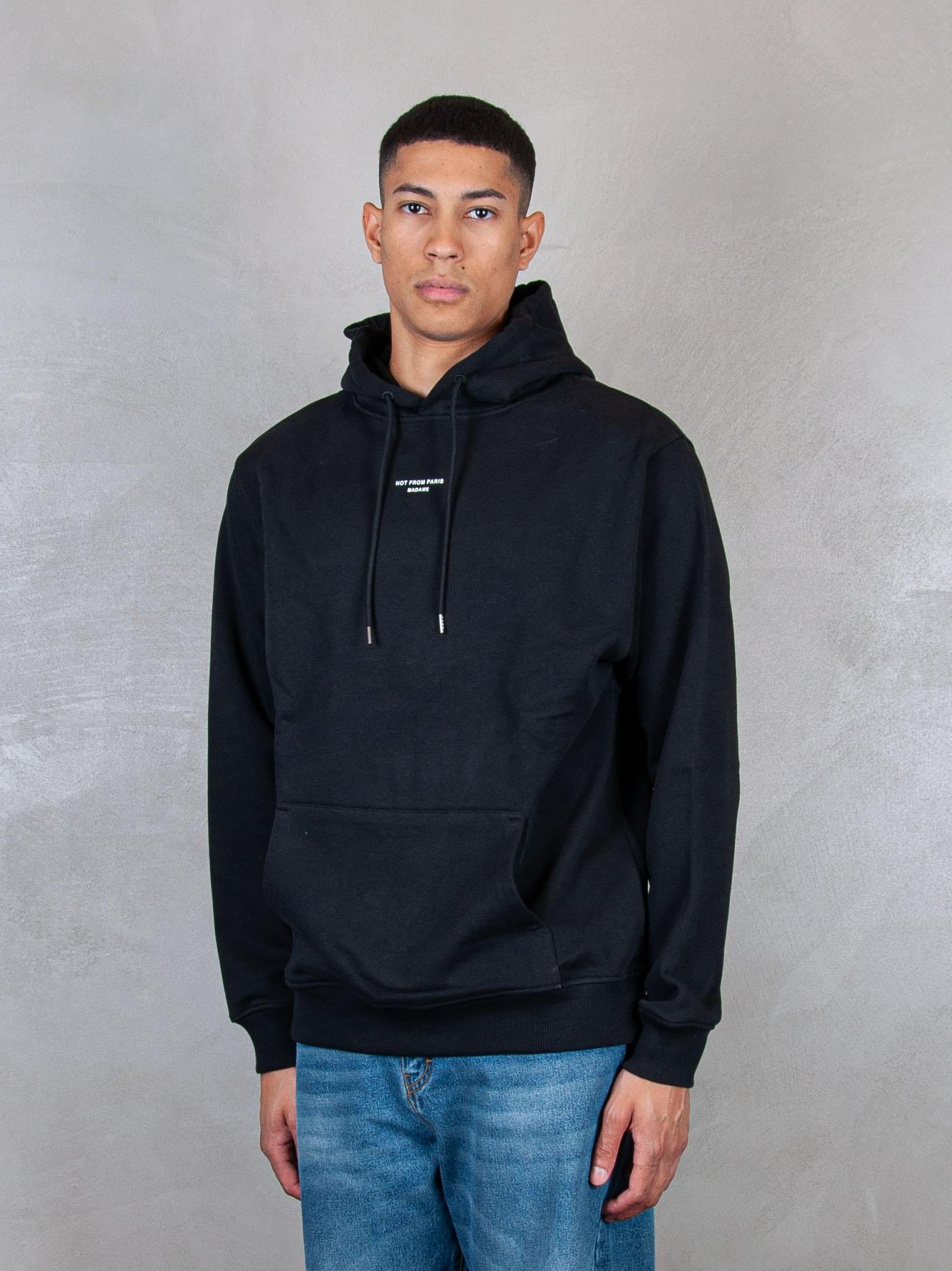 Drôle De Monsieur Felpa Hoodie Slogan HO161-CO127 BL Drôle De Monsieur 