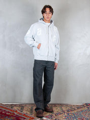 Parra Felpa <BR/>World Salad zip hooded 54131 HEATHER GREY Parra 