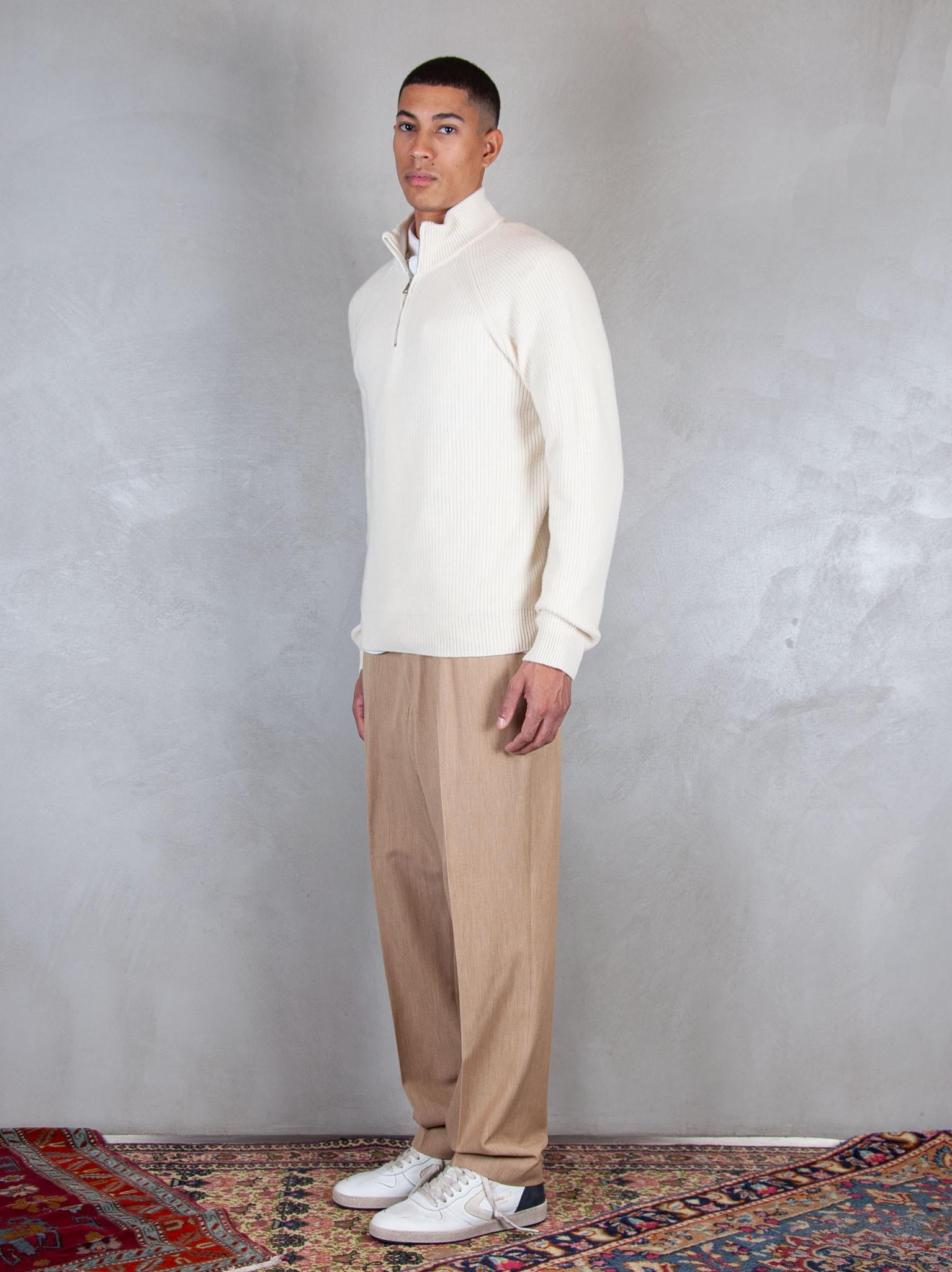 Diana Studio Maglia half zip costa inglese DW24M070050 118 Diana Studio 