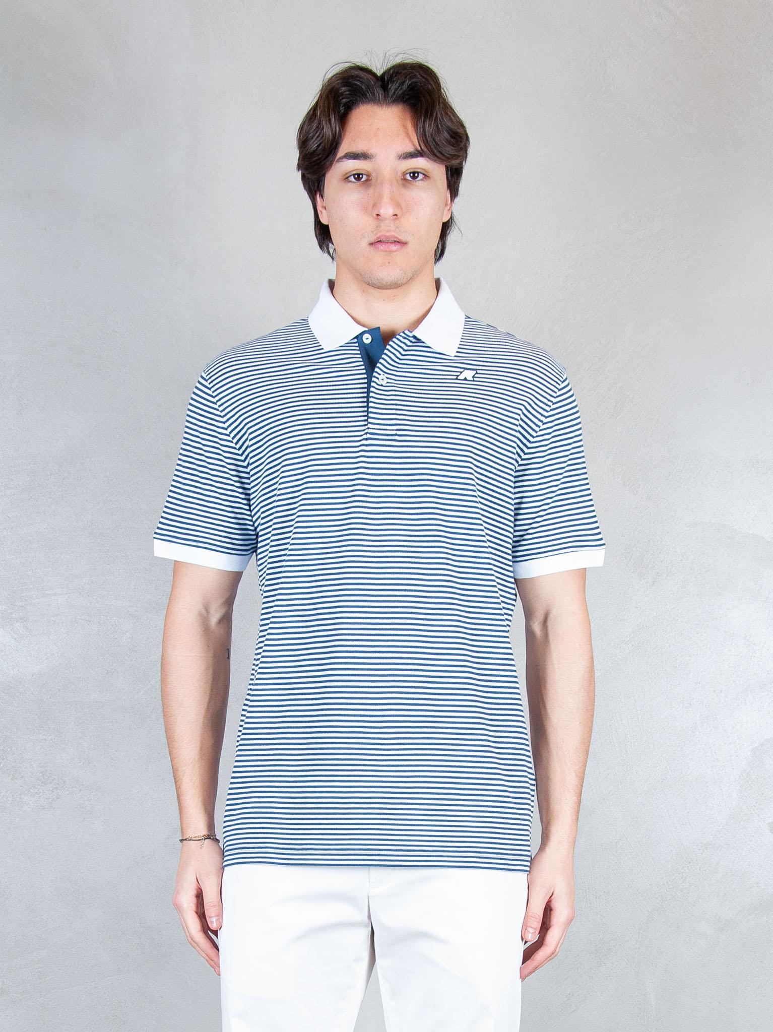 K-Way Polo  Vic millerighe yarn dyed piquè K2145DW CO6 K-Way 