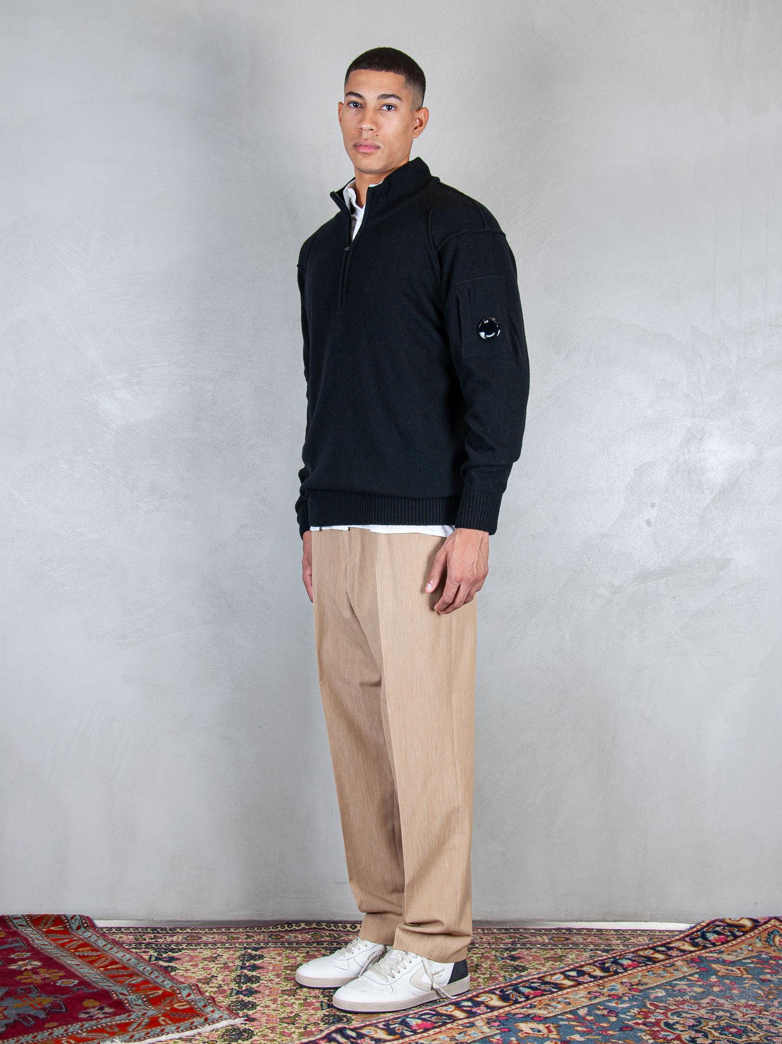 C.P. Company Maglia Lambswool half zip KN709A-110149A 999 C.P. company 