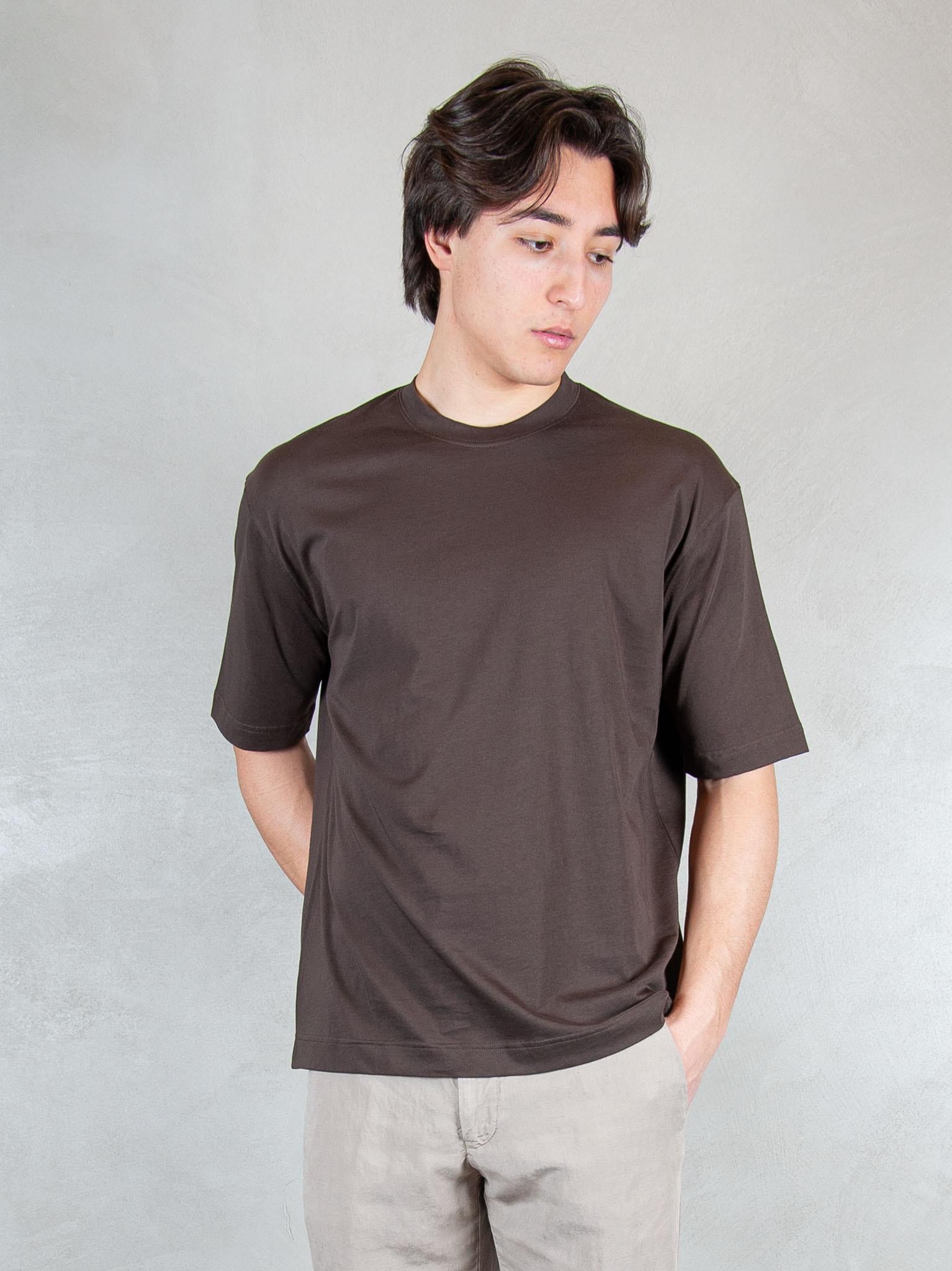 Raphael1966 Tshirt Basic Cotone Pima DK17106 MORO Raphael - Dkt 
