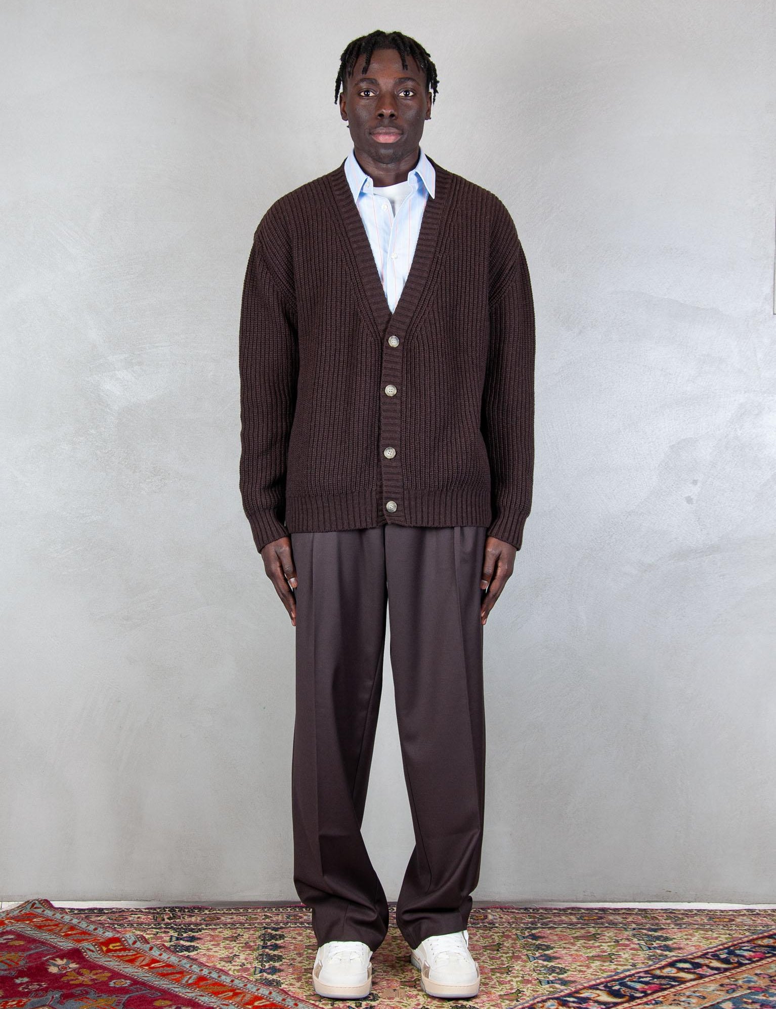 >Toledo cardigan TOLEDO CARDIGAN MARRONE Hi Five 