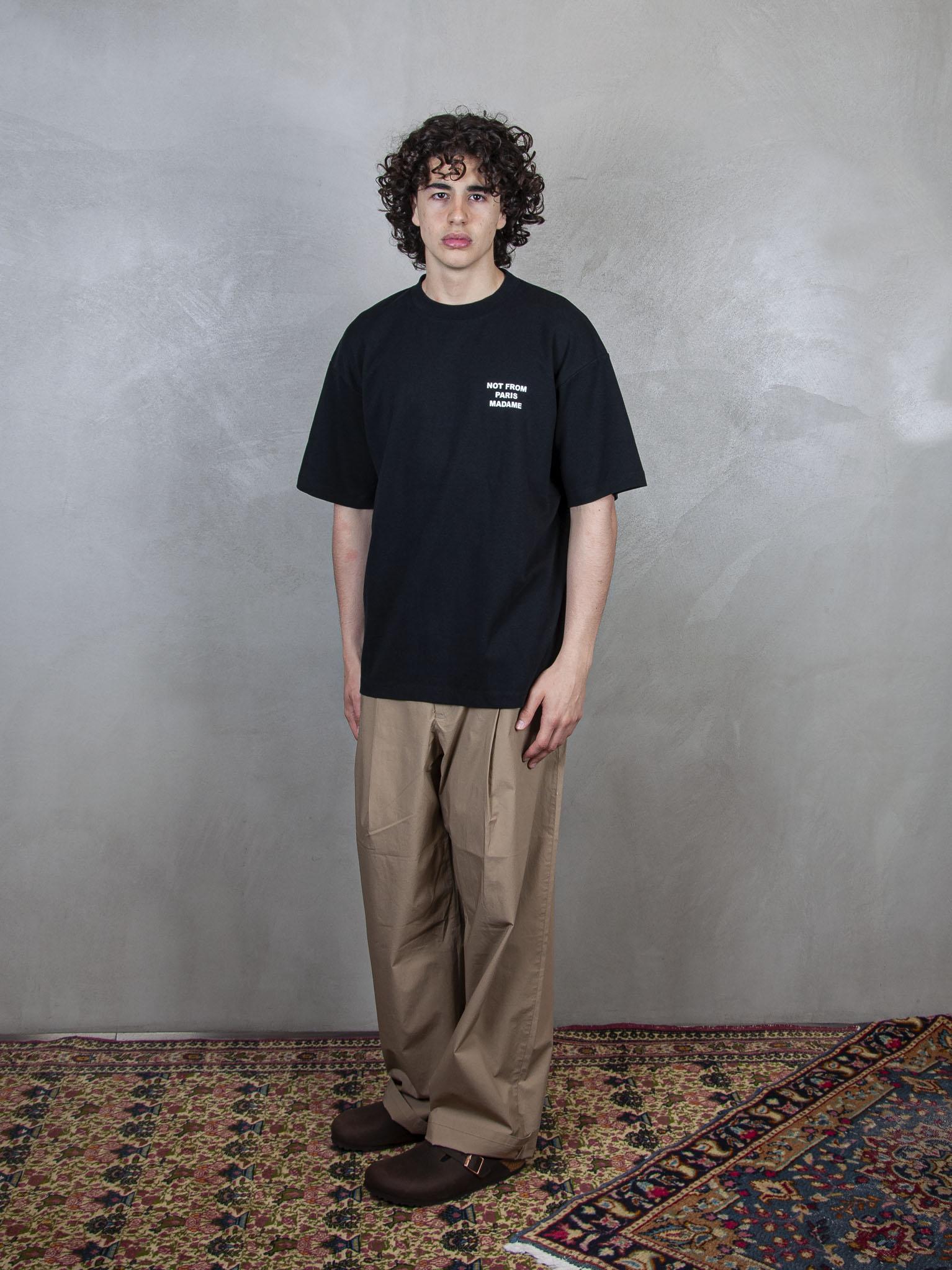 Le T-Shirt Slogan TS203-CO002 BL Drôle De Monsieur 