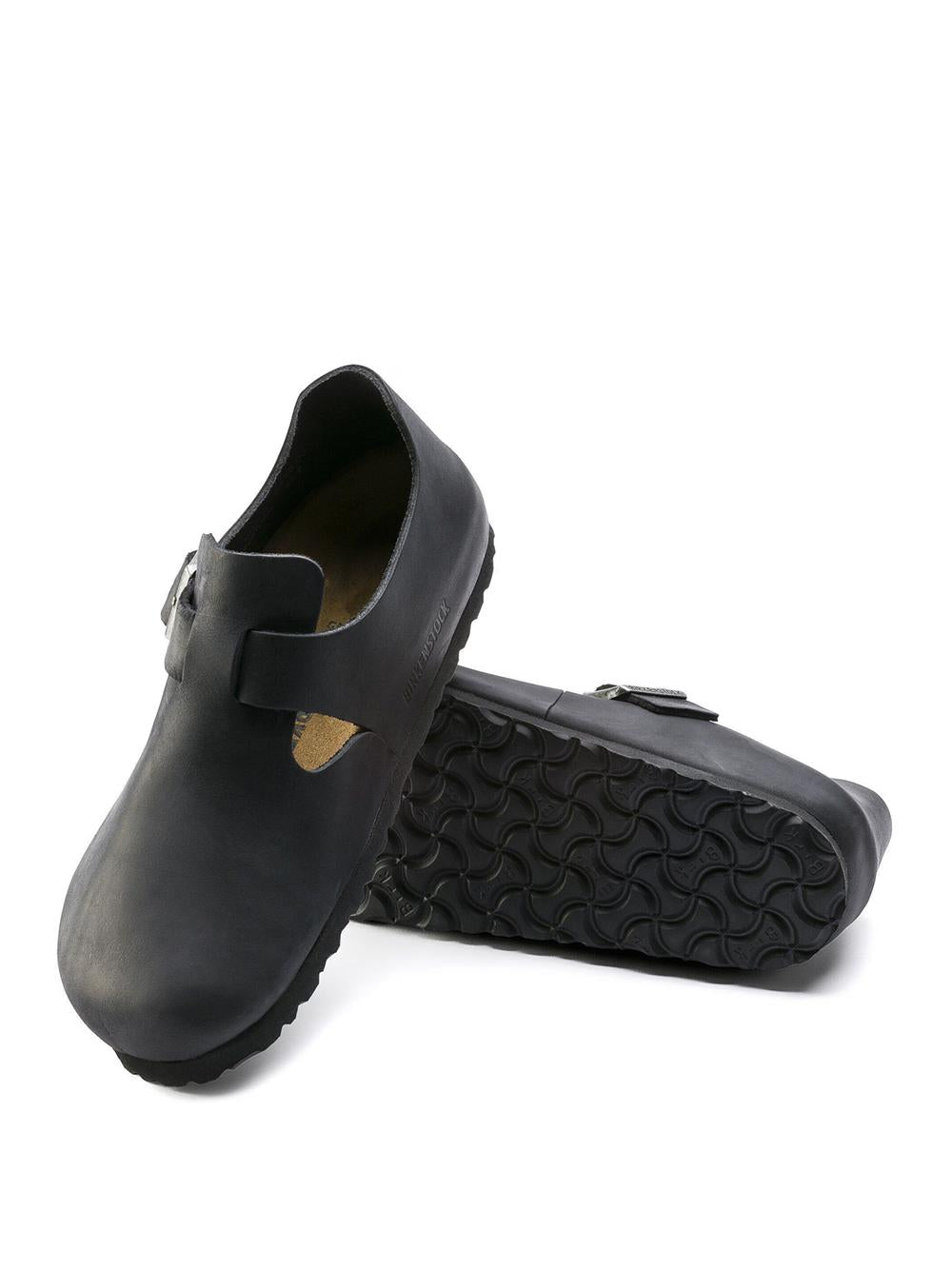 Birkenstock London LONDON OILED LTHR-BLACK Birkenstock 