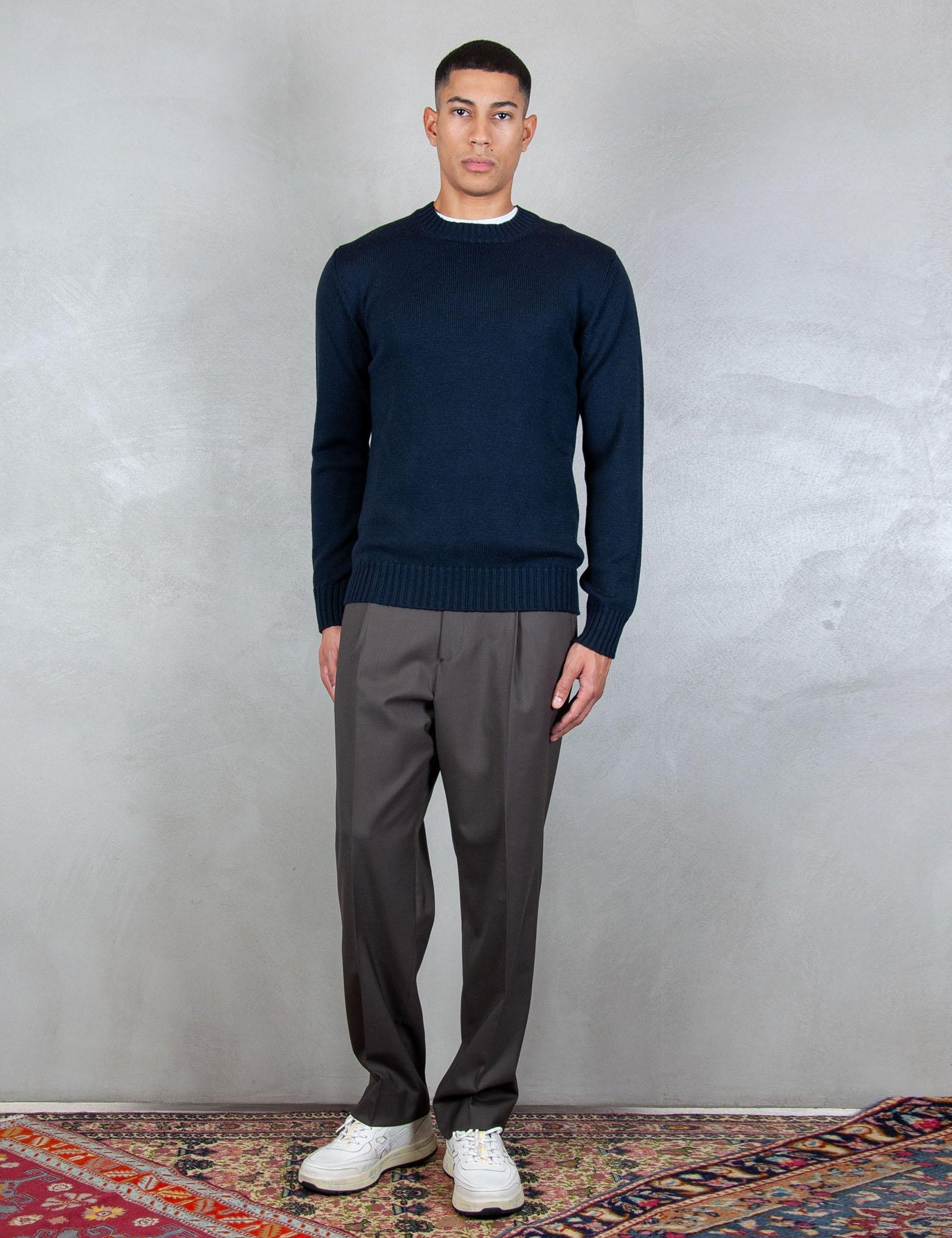 >Maglia girocollo AU3030C 1001 Alpha Studio 