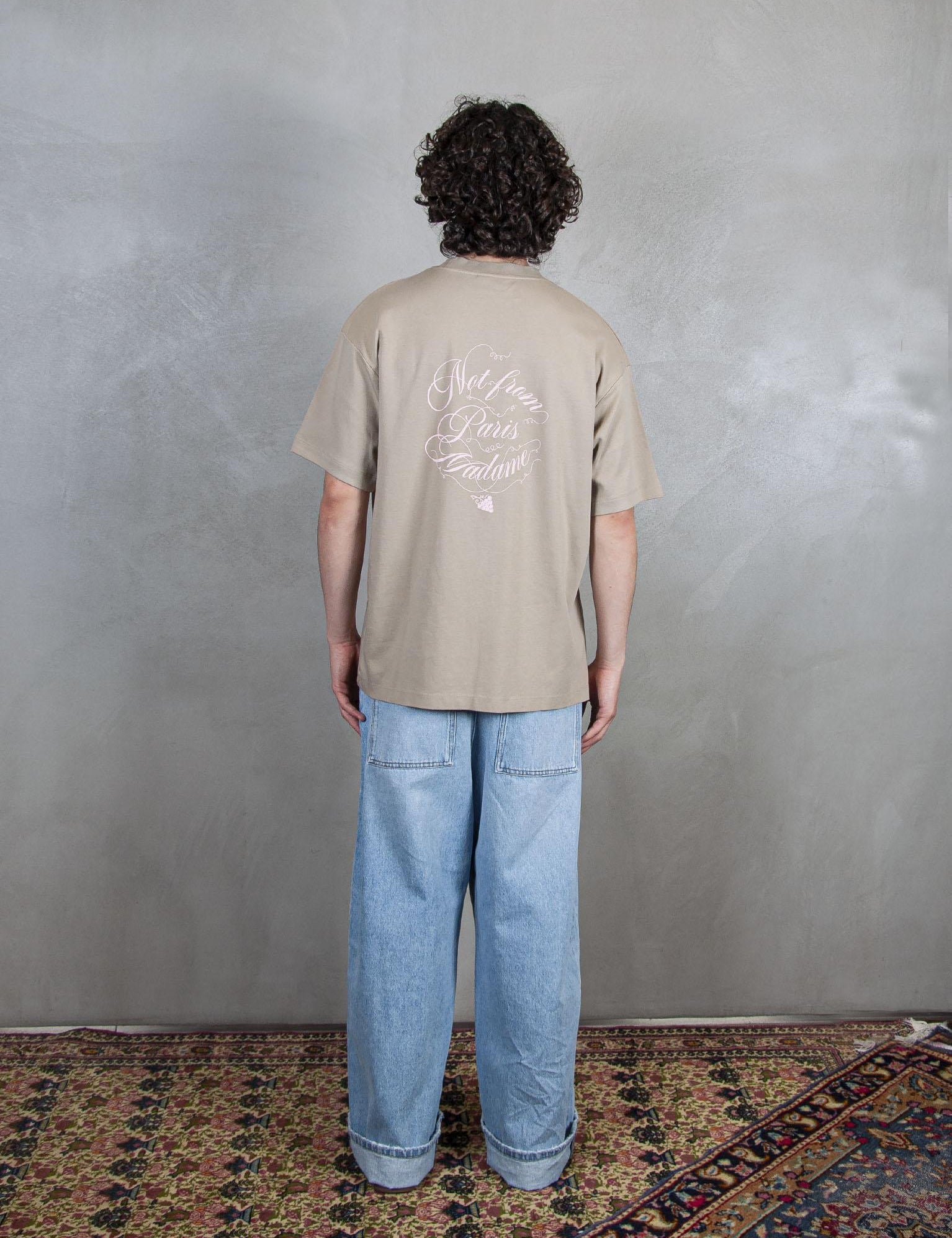 Le T-Shirt Slogan Vignes TS226-CO002 BG Drôle De Monsieur 