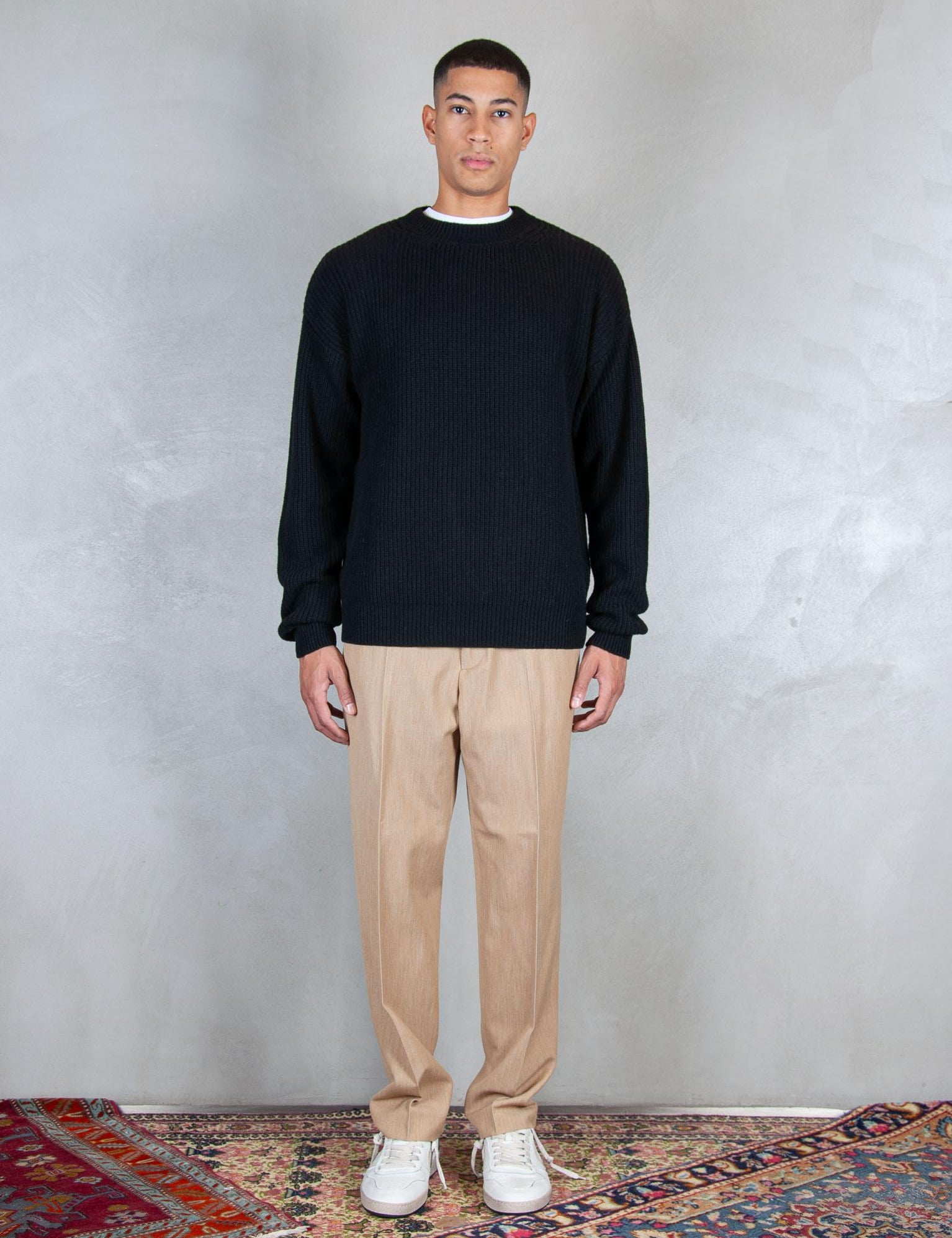Maglia girocollo costa inglese DW22M050001 300 Diana Studio 