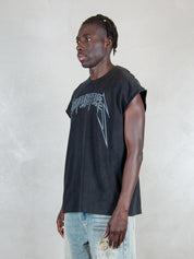 Acupuncture T-shirt   <BR/>Studded Metal STUDDED METAL S/L WASHED BLACK Acupuncture 