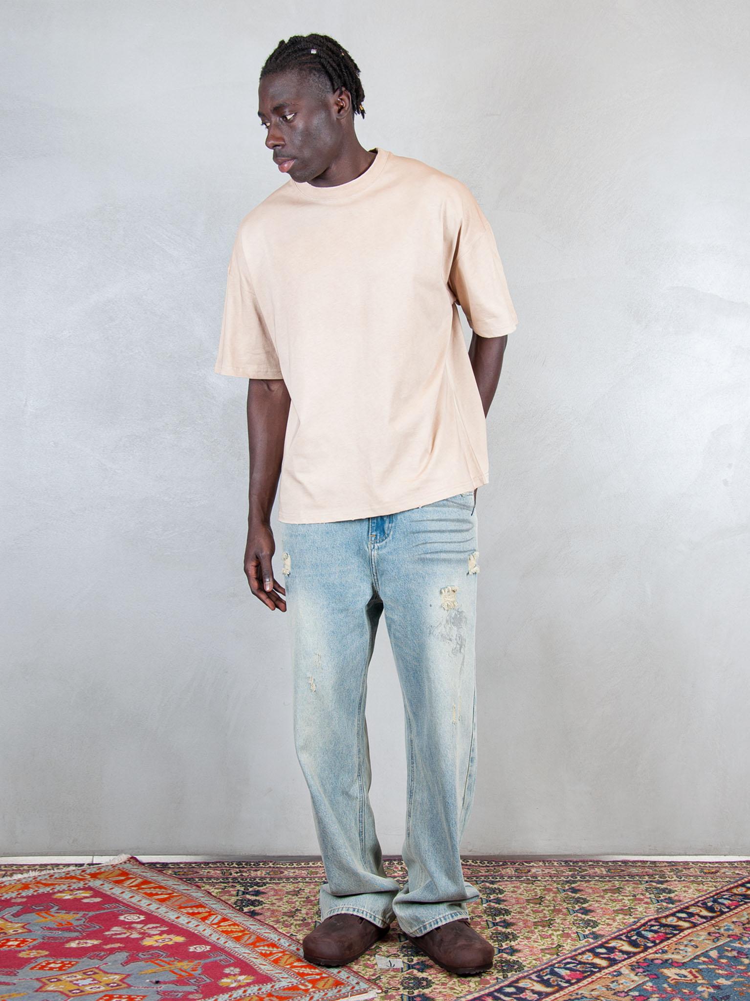 Hi Five Tshirt Vintage Wash Boxy VINTAGE WASH BOXY SAND Hi Five 