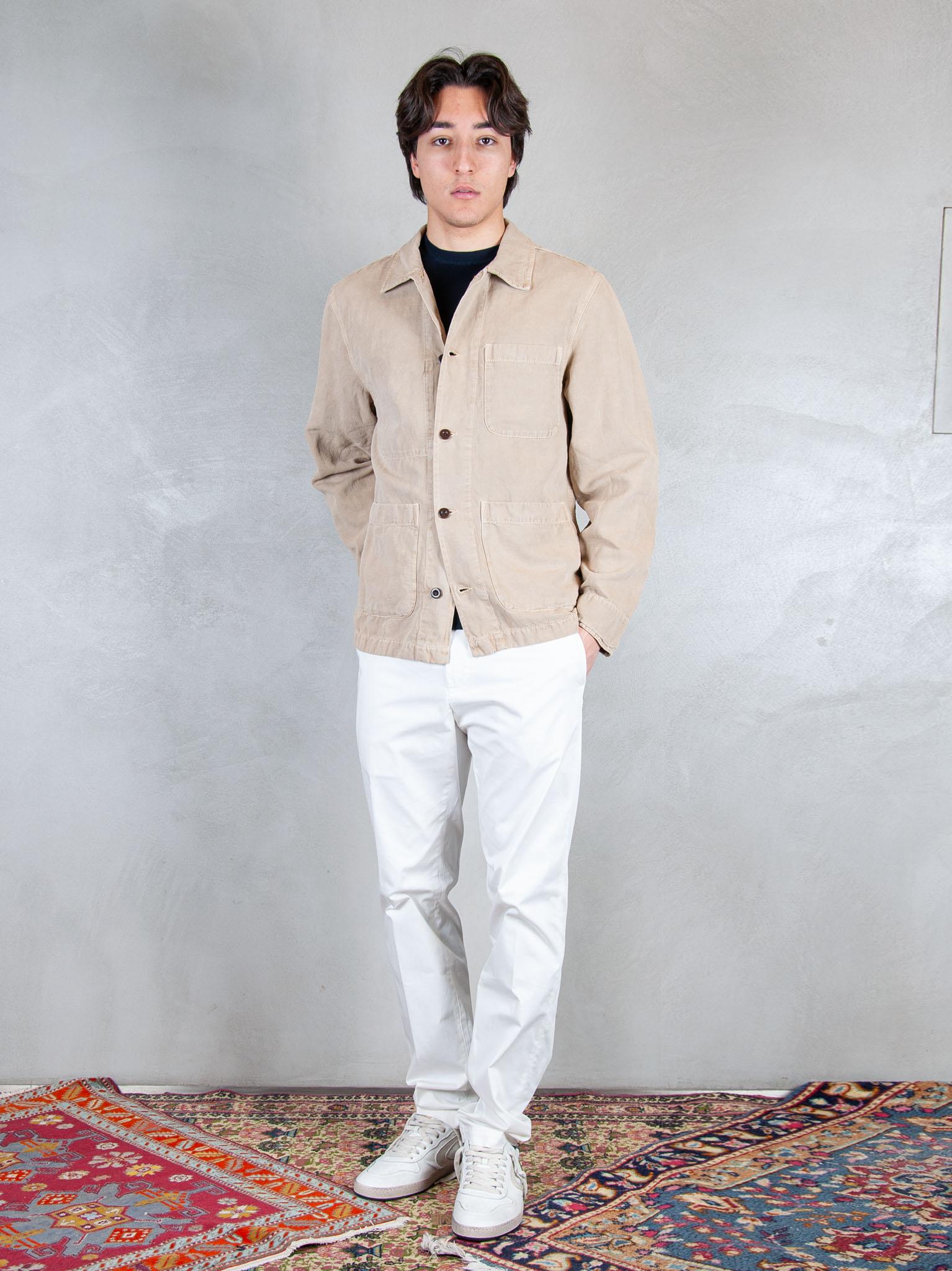 Chesapeak's Overshirt Saint Malò SAINT MALO CTN/LIN-SAND Chesapeak's 