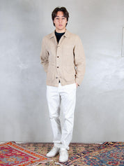 Chesapeak's Overshirt <BR/>Saint Malò SAINT MALO CTN/LIN-SAND Chesapeak's 