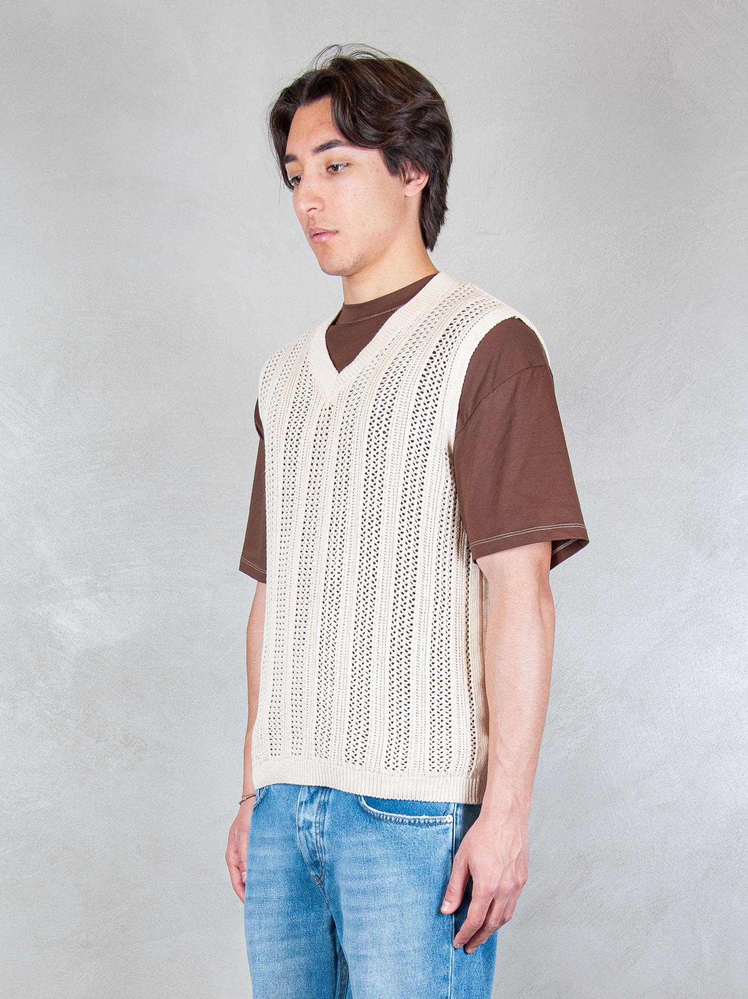 Seinse Maglia Gilet Scollo V ME3254 OFF WHITE Seinse 