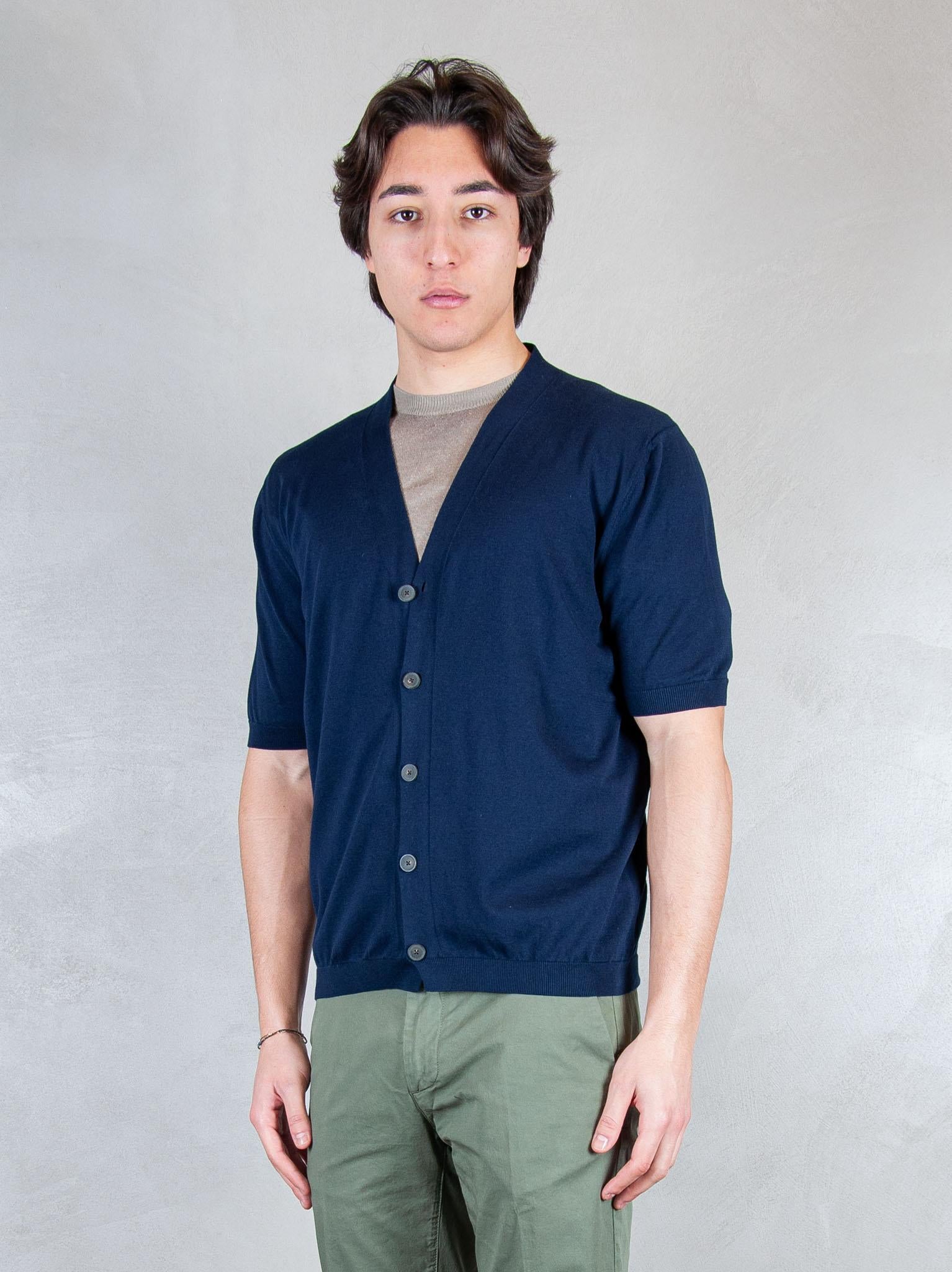 Luigi Gentile Maglia Cardigan Mezza Manica LG1333 90 Luigi Gentile 