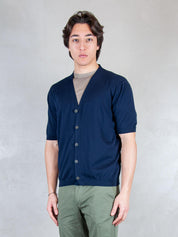 Luigi Gentile Maglia <BR/>Cardigan Mezza Manica LG1333 90 Luigi Gentile 