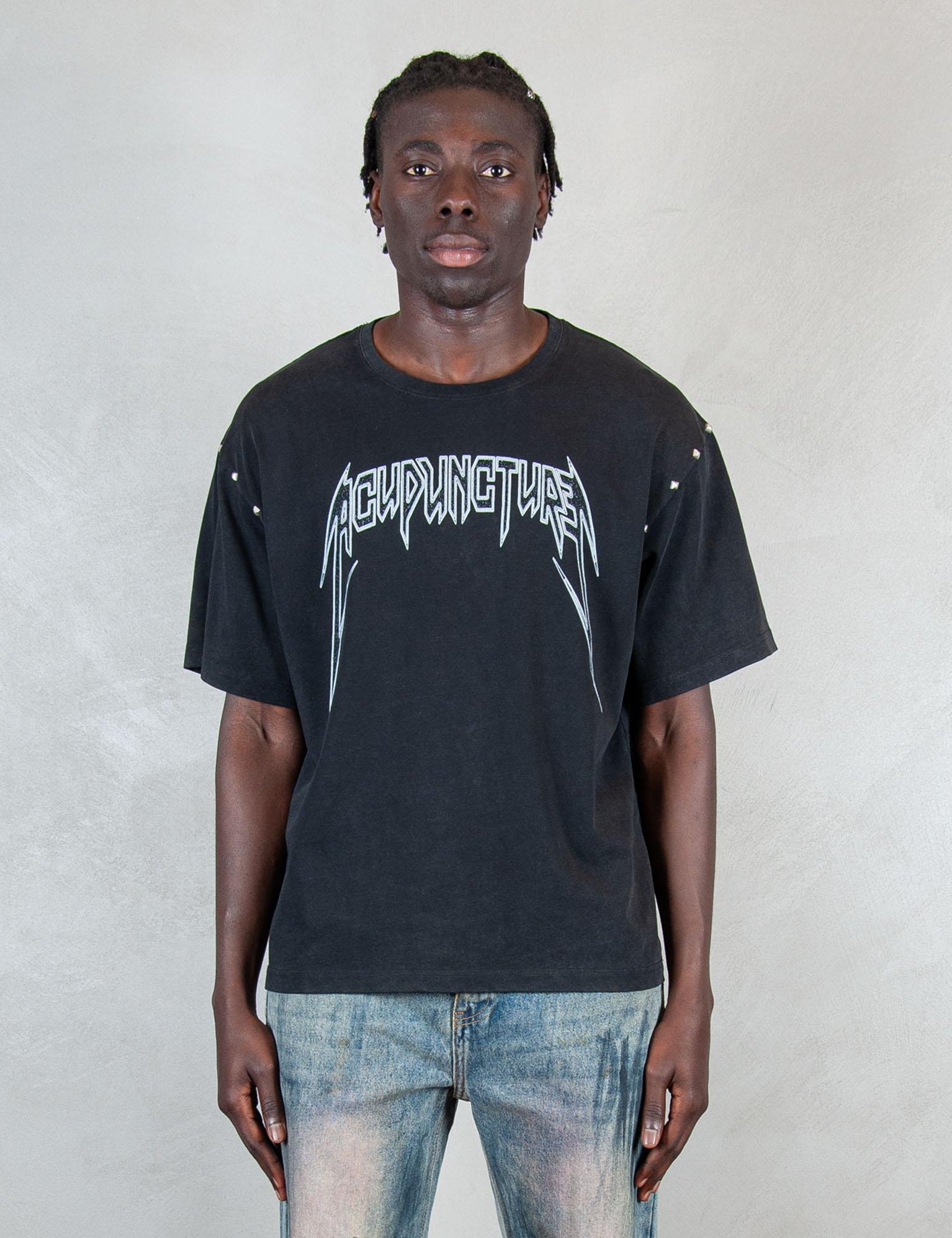 >Studded Metal STUDDED METAL WASHED BLACK Acupuncture 