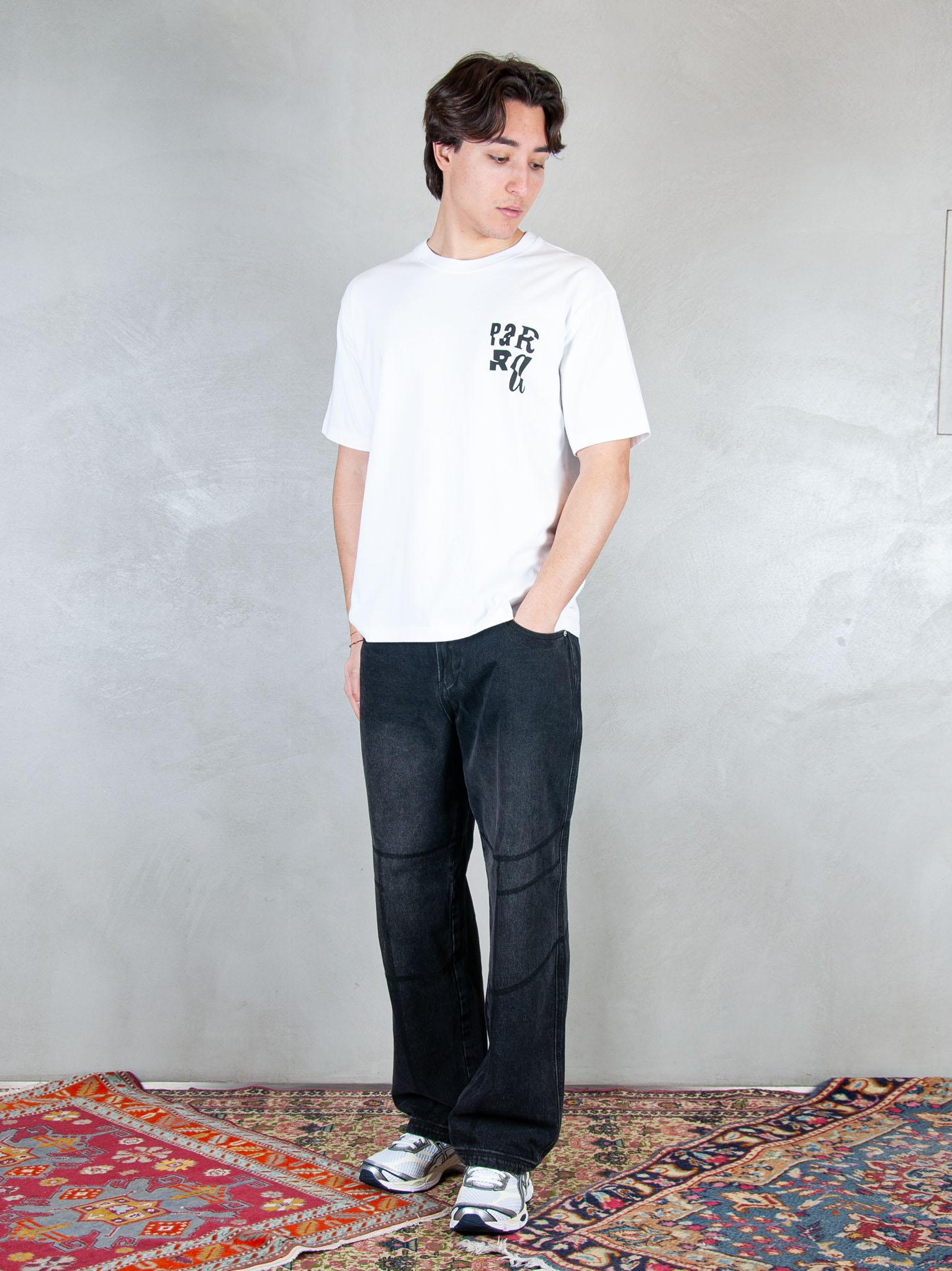 Parra T-shirt Why Are You Here 55155 WHITE Parra 