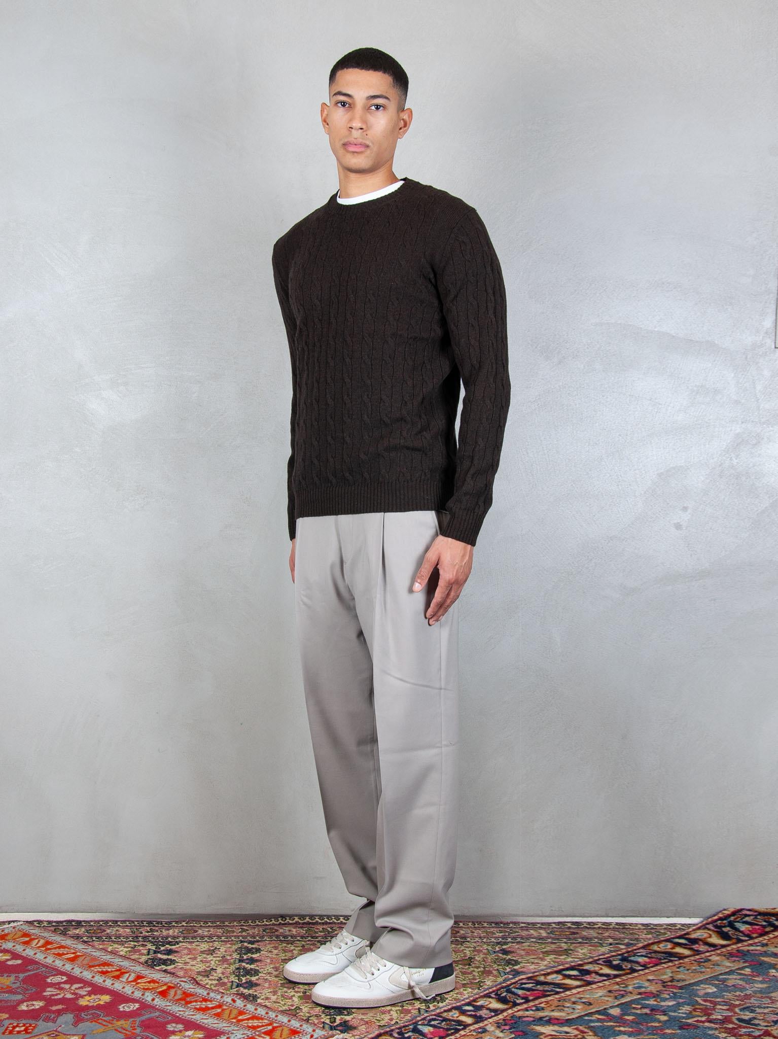 Luigi Gentile Maglia Girocollo Treccia LG1202 15 Luigi Gentile 