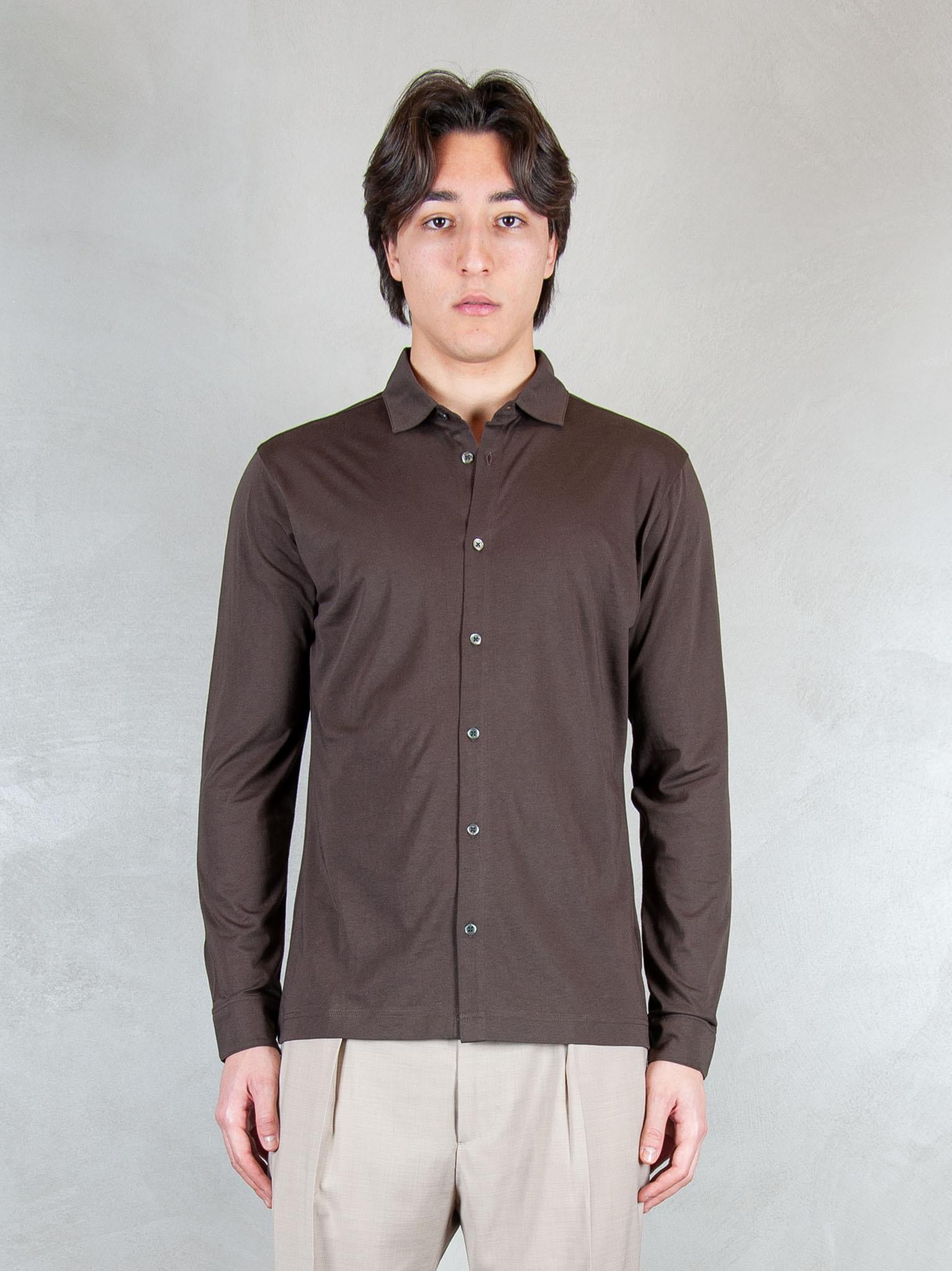 Raphael1966 Polo Camicia Cotone Pima DK17109 MORO Raphael - Dkt 