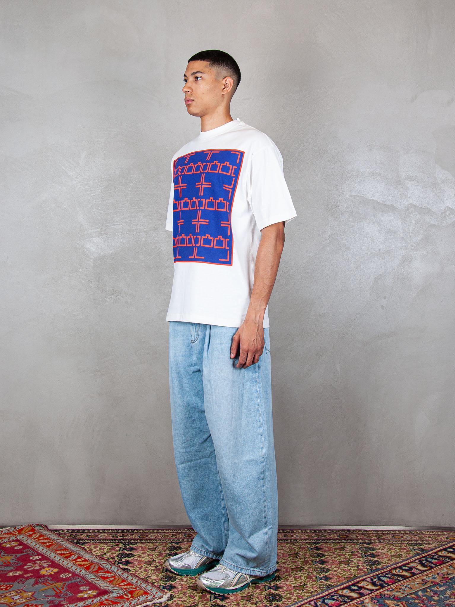 TTT T-Shirt Dashed Line tee 13TS003 WHITE TTT 