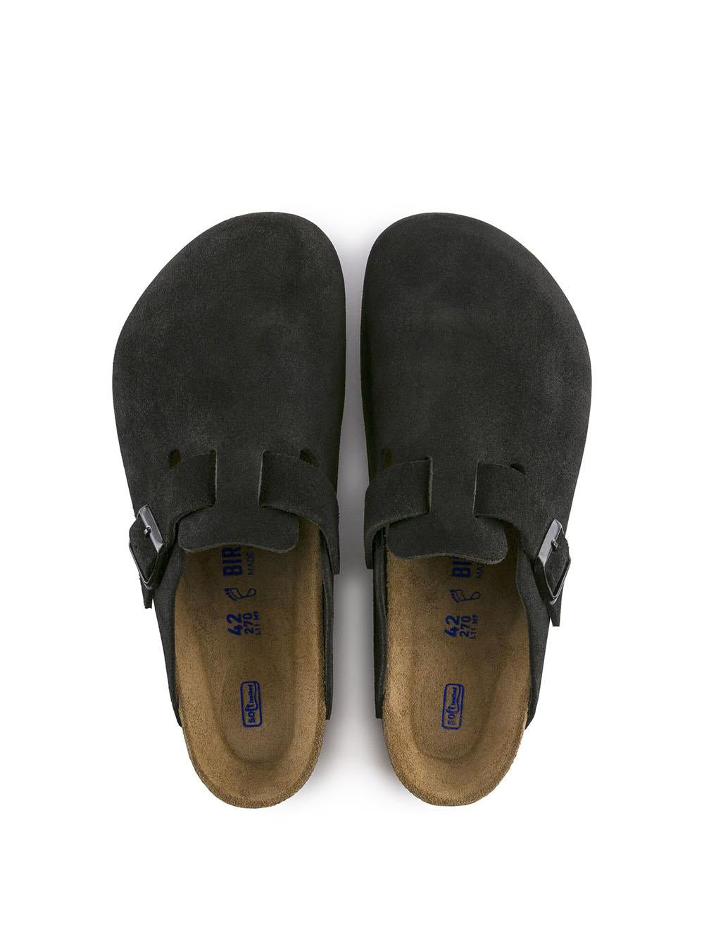 Birkenstock Boston Suede BOSTON SUEDE-BLACK Birkenstock 