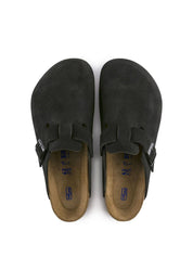 Birkenstock <BR/>Boston Suede BOSTON SUEDE-BLACK Birkenstock 