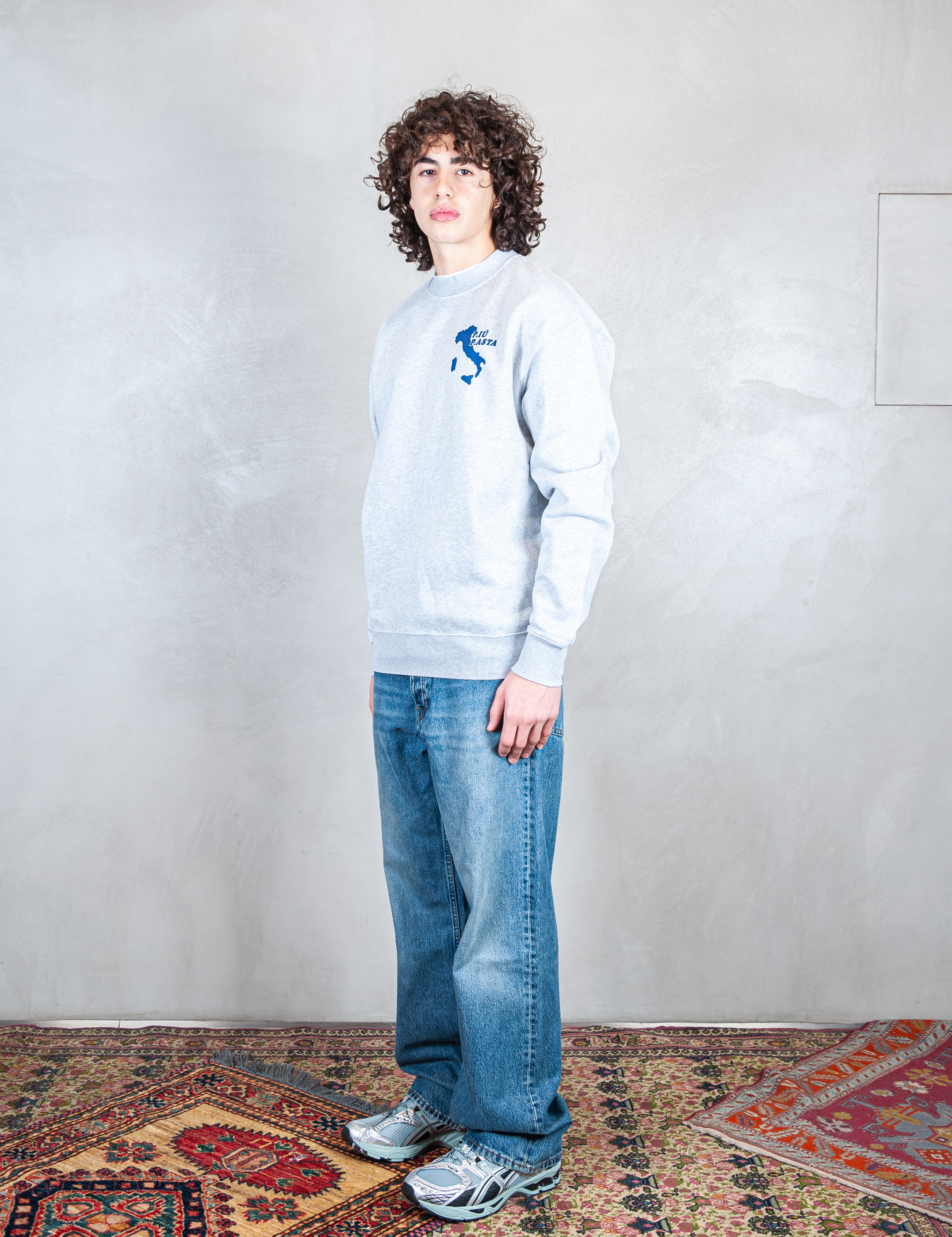 >P.Più Pasta Crewneck P.PIU PASTA HEATHER GREY Public Possession 