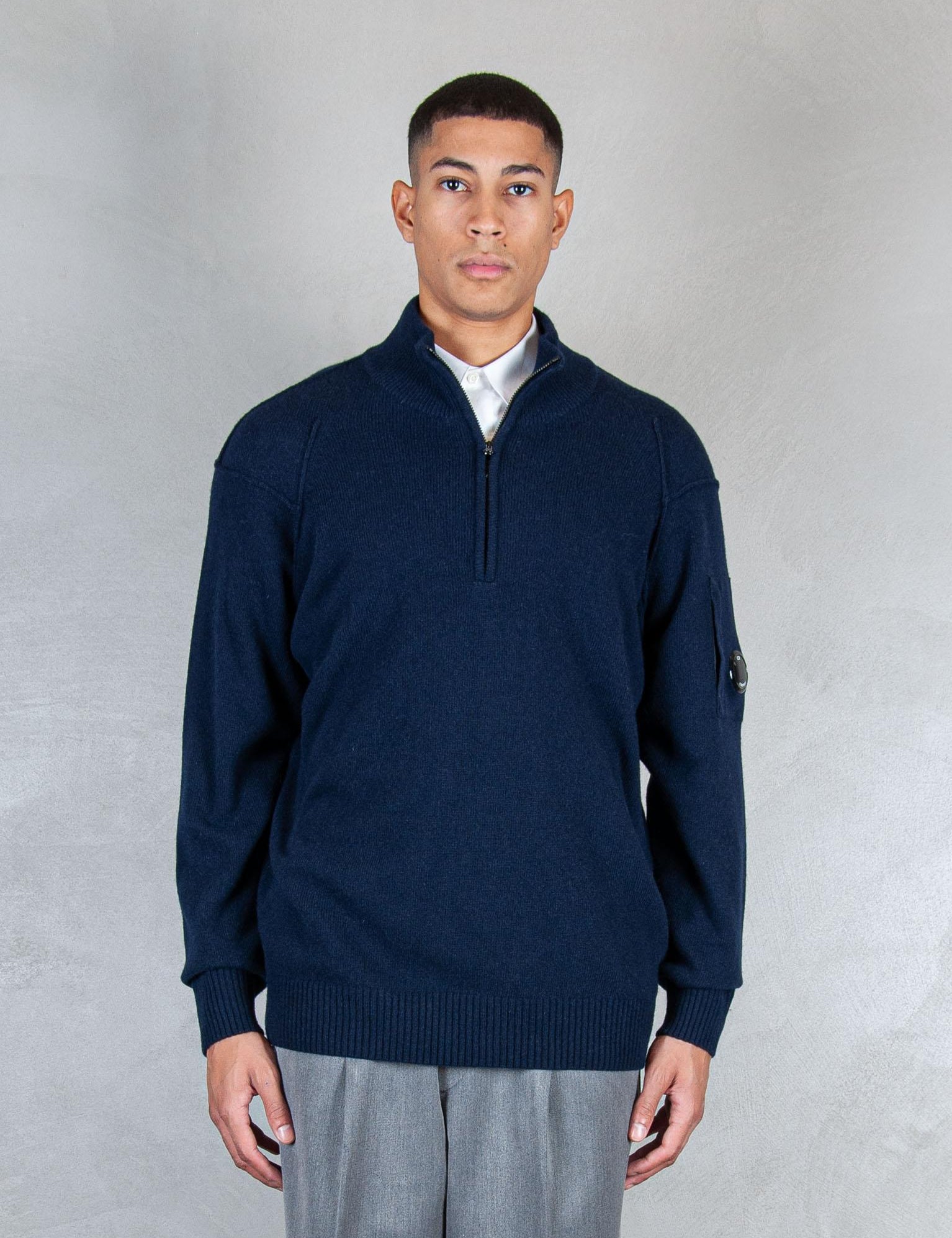 >Lambswool half zip KN709A-110149A 888 C.P. company 