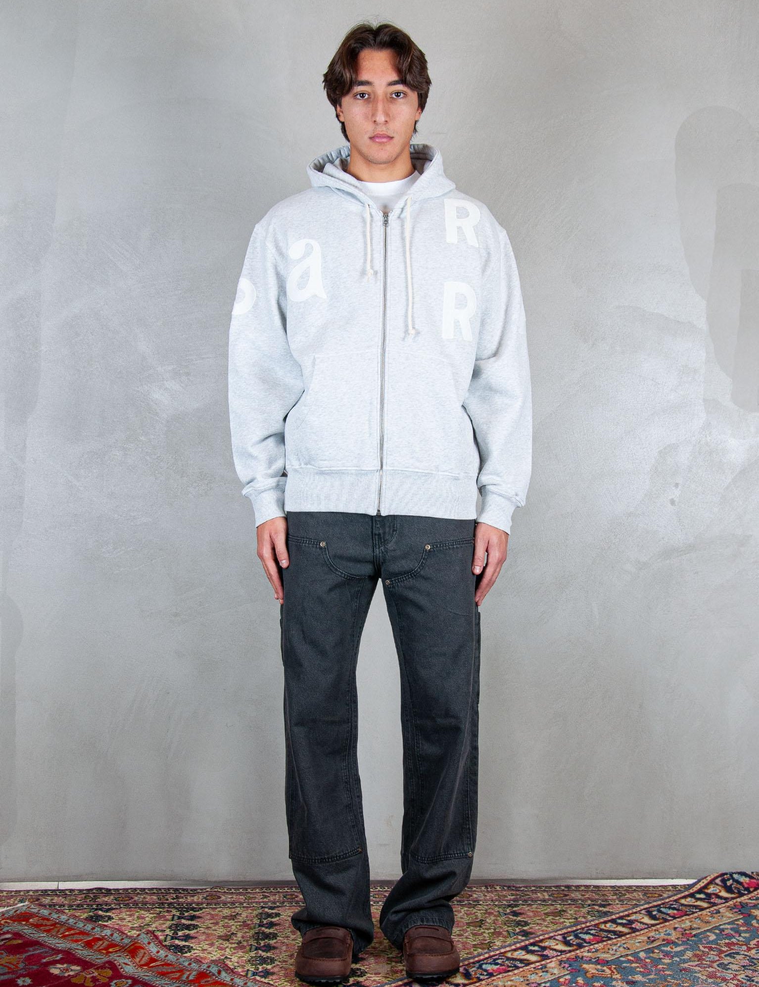>World Salad zip hooded 54131 HEATHER GREY Parra 