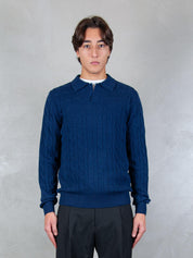 MC2 Saint Barth maglia <BR/>Downing braid polo wool DOW0003 00017I MC2 St Barth 