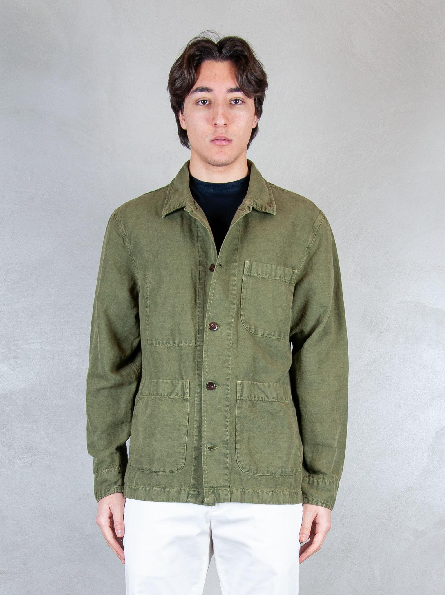 Chesapeak's Overshirt Saint Malò SAINT MALO CTN/LIN-MIL GRN Chesapeak's 