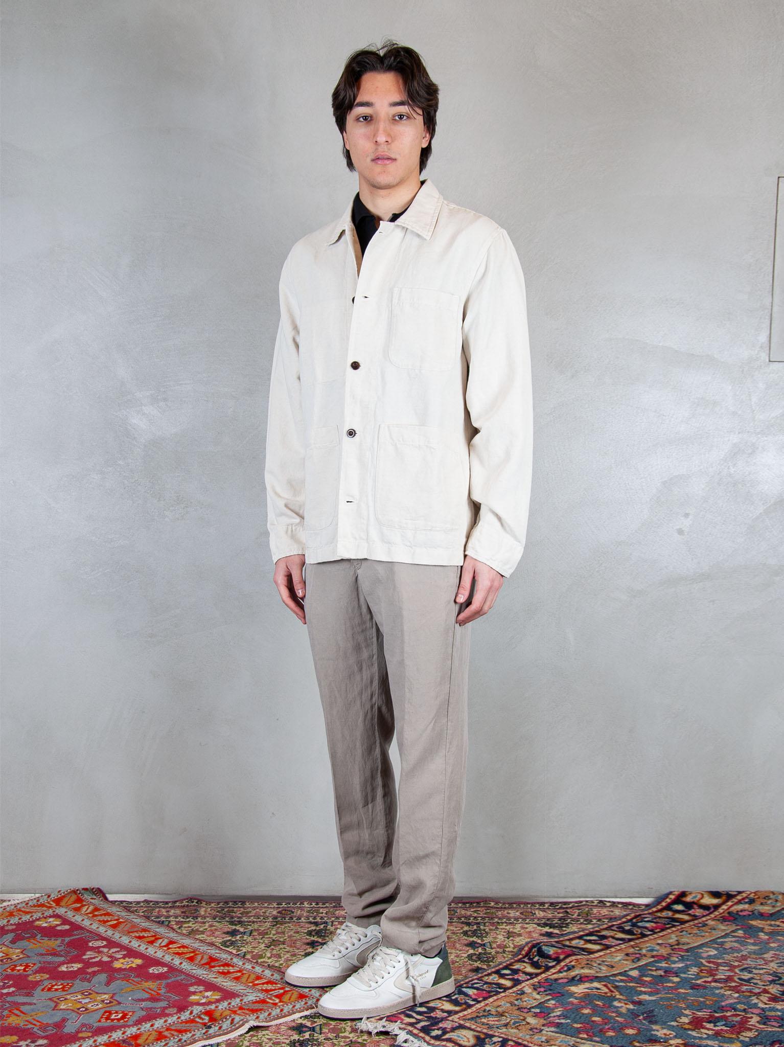 Chesapeak's Overshirt Saint Malò SAINT MALO CTN/LIN-IVORY Chesapeak's 