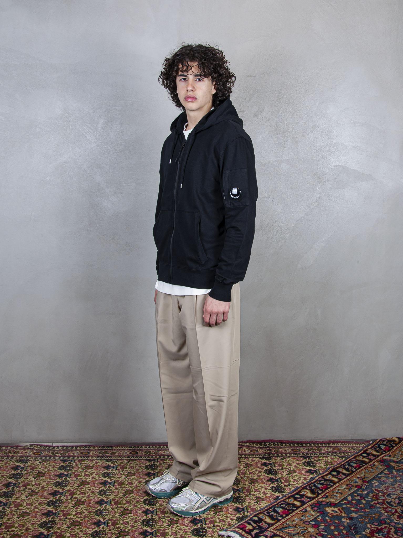 Hooded Sweatshirt Open Light Fleece SS057A-2246G 999 C.P. company 