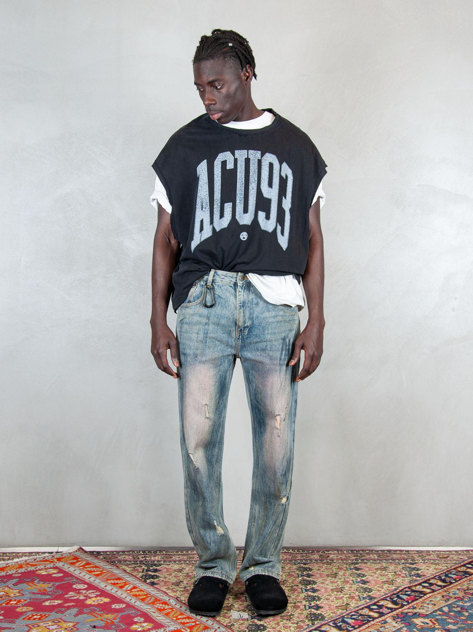 Acupuncture T-shirt Touch Down TOUCH DOWN WASHED BLACK Acupuncture 