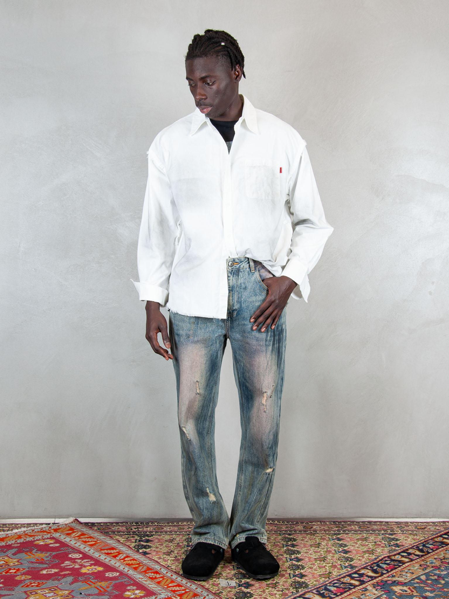 Acupuncture Camicia   Painter Shirt PAINTER SHIRT WHITE Acupuncture 