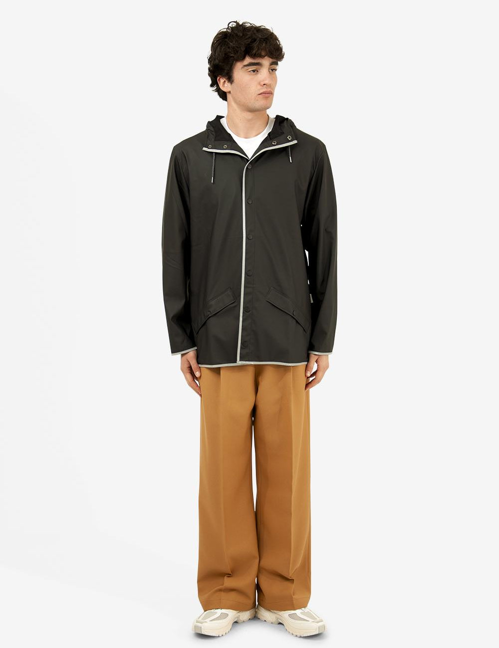 Jacket JACKET BLK REFLECTIVE Rains 