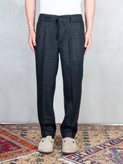 Seinse Pantaloni <BR/>Coulisse Lino PSE1527 NERO Seinse 